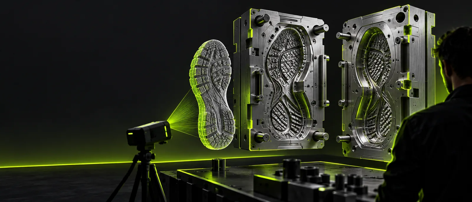 3D-Modell, das in der Gestaltung der Glbtomold-Website gezeigt wird